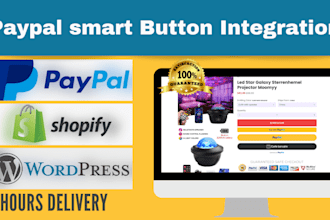 add paypal credit debit card smart buttons on shopify