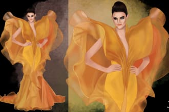design fashion illustrations and sketches for your brand
