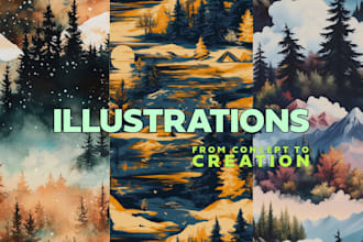 create unique artwork custom characters and digital art