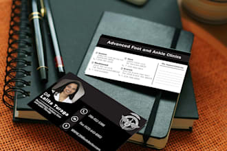 design a unique business card with full stationery
