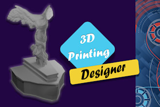 design high quality 3d character models for 3d printing