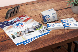 design ready to go business card, flyer and brochure