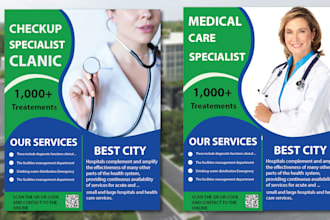 design medical, dental medical, hospital logo, fitness flyer, medical pharmacy