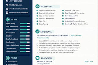 create a unique resume