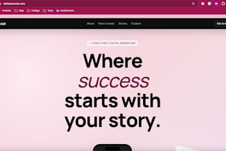 make a website for your brand