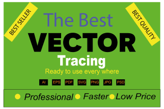 recreate,redraw, vectorize or trace your logo and images into vector