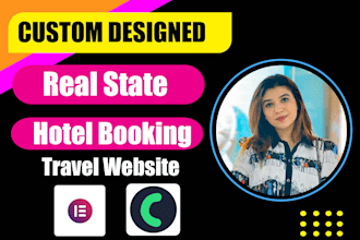 create a hotel, travel, or real estate website by using elementor and crocoblock