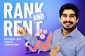 find niche, location, and setup rank and rent website