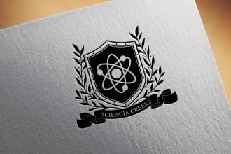 design a heraldic, badge, emblem and family crest