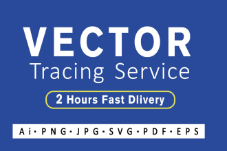 redraw ,vector trace, or recreate your logo or image perfectly, vector tracing,