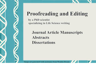 proofread and edit your academic journal manuscript