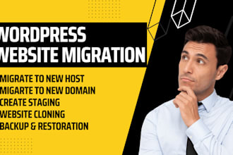 transfer, backup, clone, migrate wordpress website