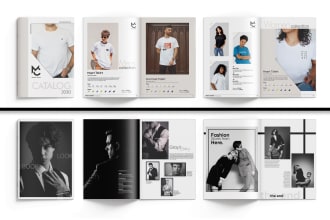design premium product catalog, lookbook, catalogue, one,sale sheet,brochure