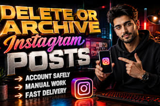 archive or delete instagram posts fast