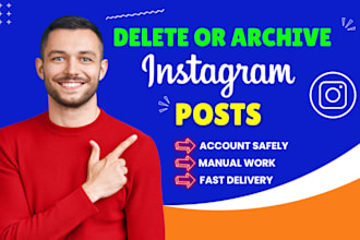 archive or delete instagram posts fast