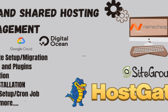 setup hosting on any platform,cpannel,gcp,aws etc