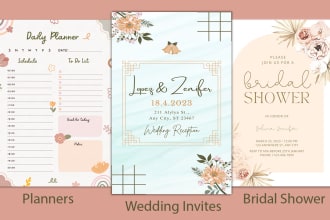 design amazing etsy printable product, etsy digital products, resume template