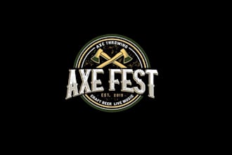 design beautiful wonderful axe fest logo