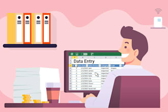 do data entry, excel, clean excel data file