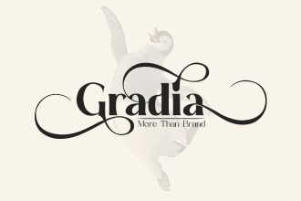 create modern elegant clean minimalist typography logo design