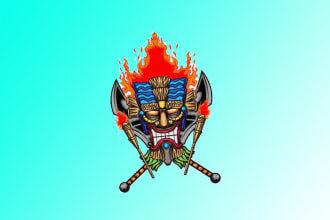 design outstanding professional tike mask logo with express deliver
