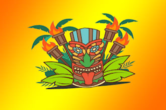 design eye catchy colorful tike bar mask  logo in express delivery