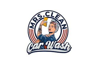 design a eye catching cleaning and maintenance logo