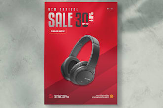 design a poster, flyer, or banner for you