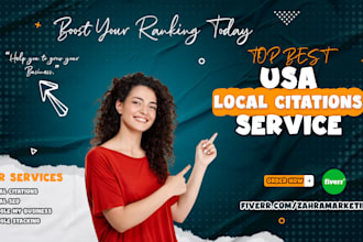top 300 USA local citations and directory submission for local SEO ranking
