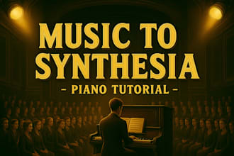 transcribe music into synthesia piano tutorial