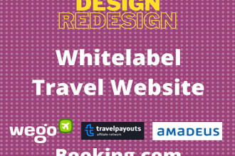 build an SEO enabled whitelabel travel website for great passive income