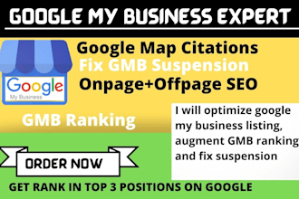 fix and reinstate suspended google my business profile, local seo, map citation