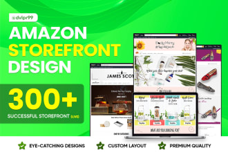 design and create professional amazon storefront or brand store