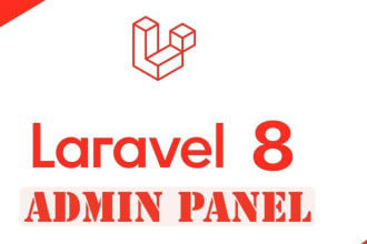 create a responsive admin panel in laravel 8