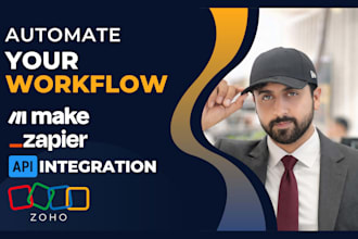 automate workflows using zapier, make, integromat, and apis