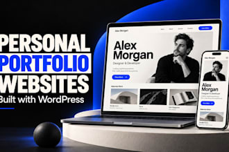 design personal portfolio website on wordpress