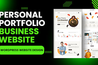 design personal portfolio website, business website