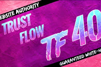 increase majestic trust flow tf 40