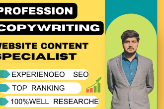 write a well researched and engaging blog post in any niche 24h