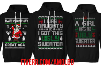 ugly christmas sweater design