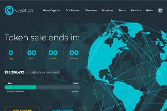 develop ico, private sale, public sale website for you