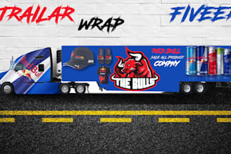 design trailer wrap caravan wrap food truck wrap camping vehicle wrap design