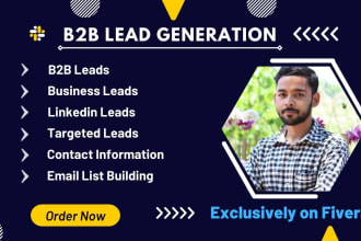provide b2b lead generation, linkedin leads for any business and industry