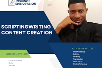 write your spirit filled christian drama script and content