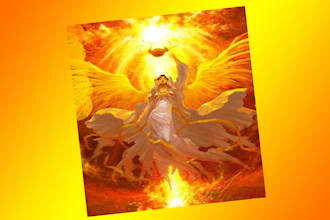 design awesome  phoenix angel girl logo only 15 hours