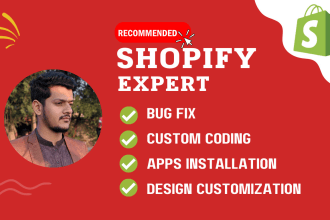 do custom shopify coding and fix shopify bugs