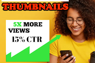 design a youtube view booster thumbnails in 3hrs