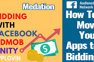 do facebook bidding with admob, approving max, iron source