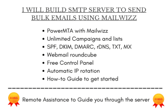 built an SMTP server to send unlimited emails