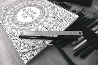 design an outstanding coloring page for adults kids old